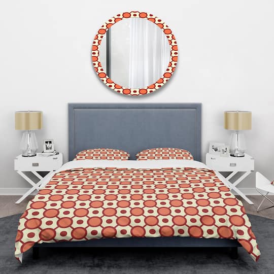 Designart 'Abstract Retro Geometrical Design IX' Mid-Century Duvet Cover Set